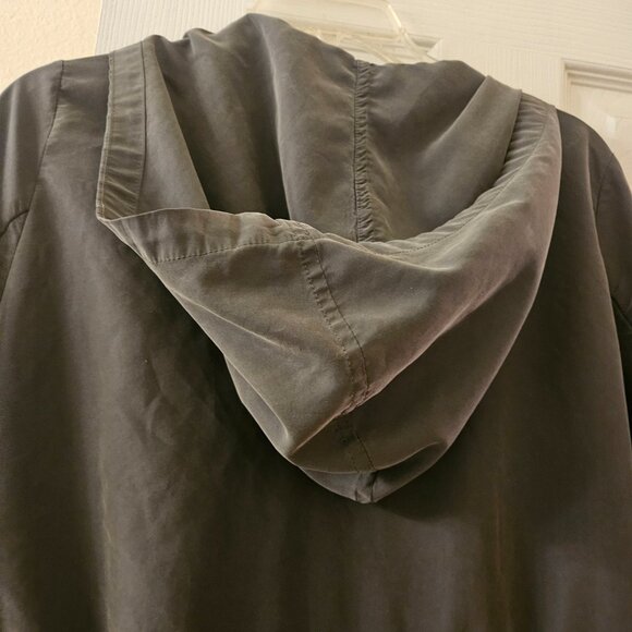 Divided H&M olive green oversized hooded Utility Gorpcore lightweight jacket 8 - Picture 14 of 14